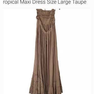 Free People Taupe Maxi Dress